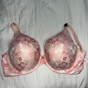 VICTORIA SECRET PINK LACE BRA - SIZE 34 DD